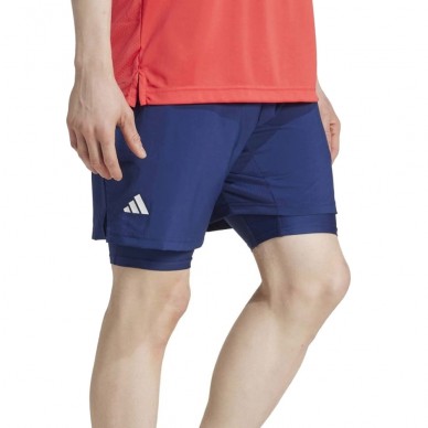 Adidas Club 2EN1 donkerblauw Short