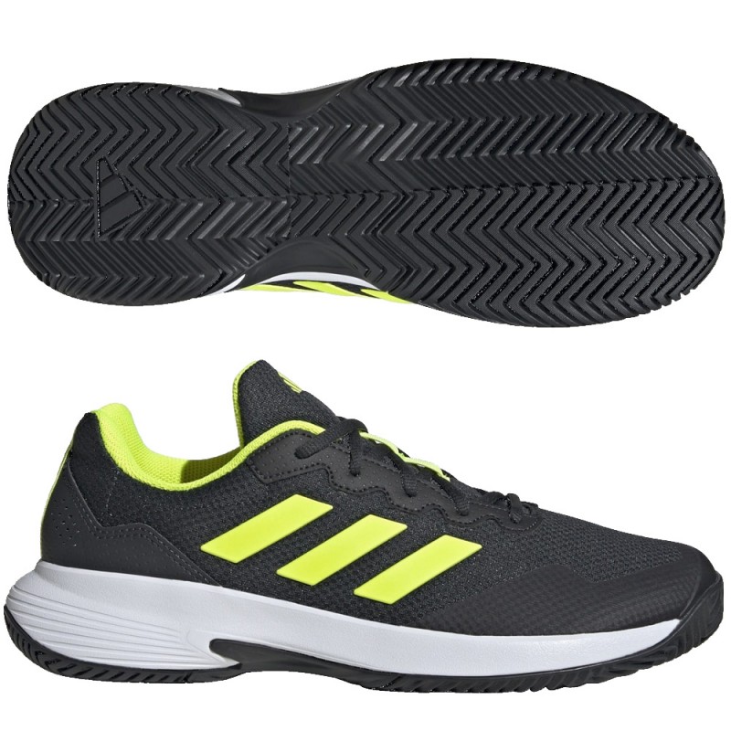 Adidas Gamecourt 2 M carbon lucid lemon heren 2025 Adidas Gamecourt 2 M carbon lucid lemon heren 2025