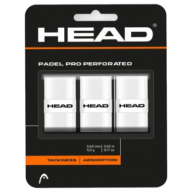 Overgrips Head Padel Pro Geperforeerd 3 Pack wit