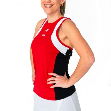 Lok Elk A1Padel rood wit zwart T-shirt