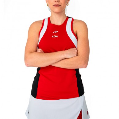 Lok Elk A1Padel rood wit zwart T-shirt