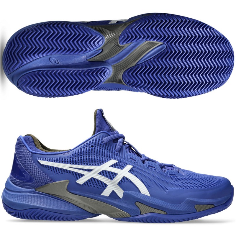 Asics Court FF 3 Clay dark cobalt white heren 2025 Asics Court FF 3 Clay dark cobalt white heren 2025