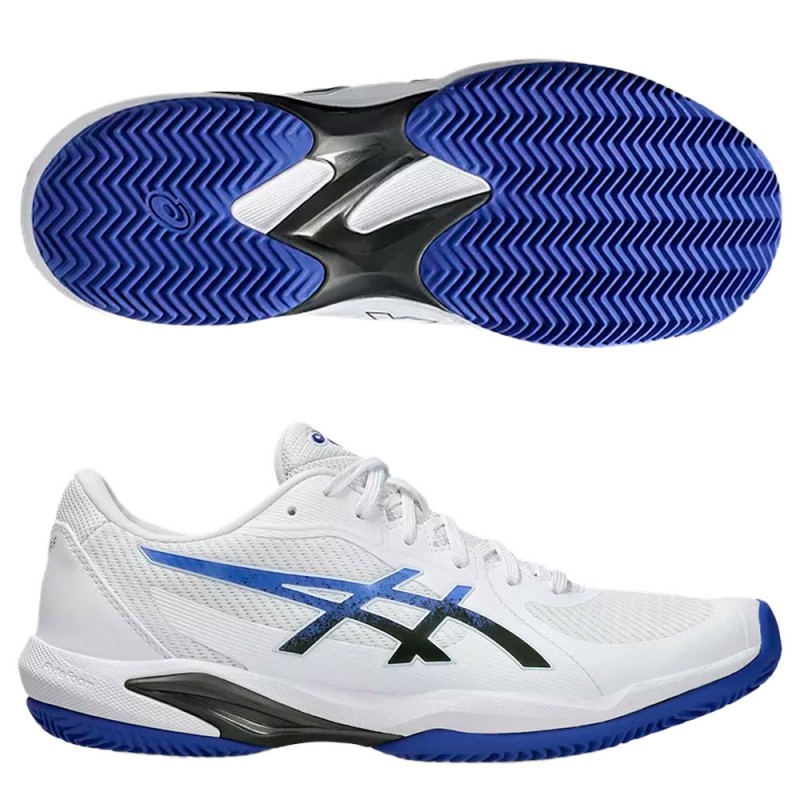 Asics Solution Swift FF2 Clay white dark cobalt heren 2025