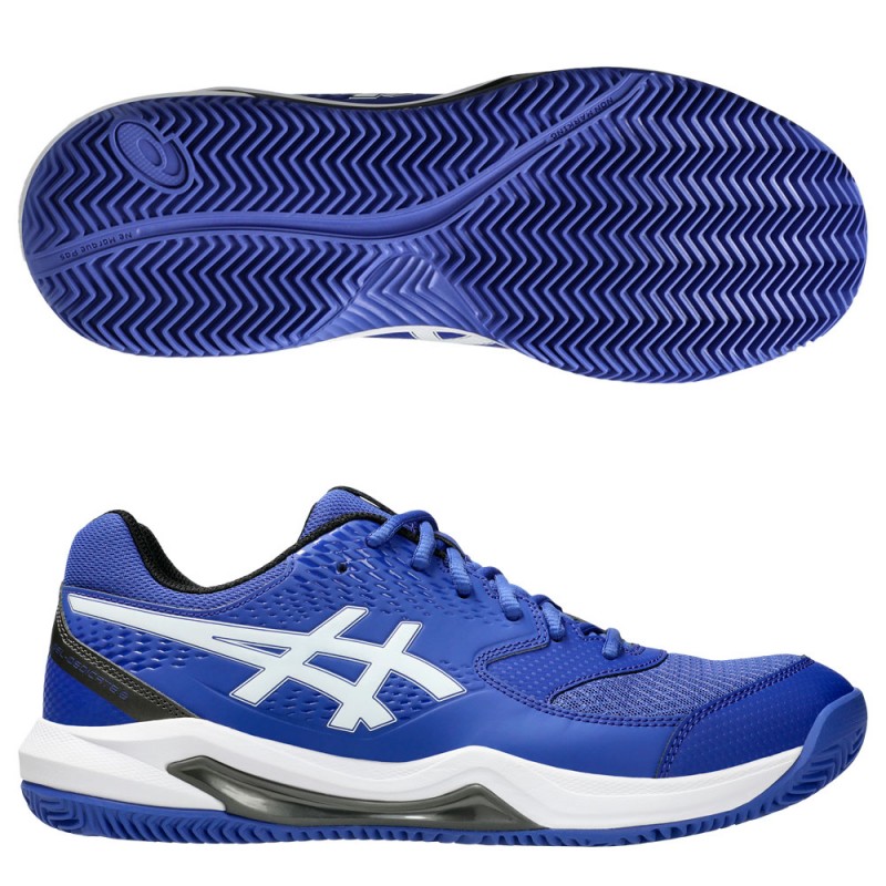 Asics Gel Dedicate 8 Clay dark cobalt white heren 2025 Asics Gel Dedicate 8 Clay dark cobalt white heren 2025