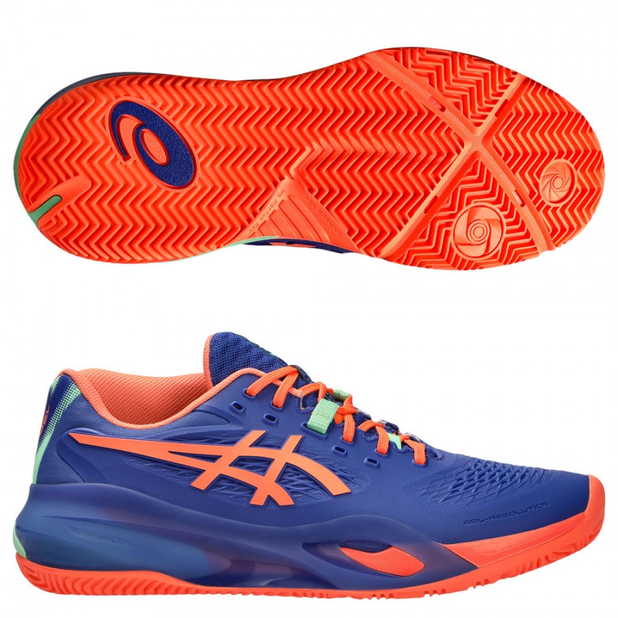 Asics Gel Resolution X Padel Dark Cobalt Vivid Coral 2025