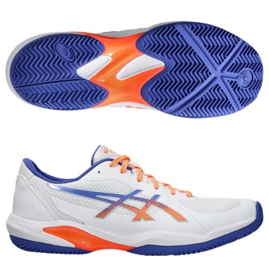 Asics Solution Swift FF2 Padel white dark cobalt heren 2025