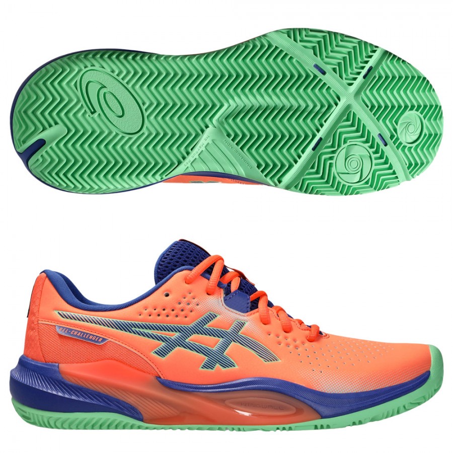Asics Gel Challenger 15 Padel Vivid Coral Dark Cobalt 2025