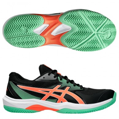 Asics Game FF Padel black vivid coral heren 2025