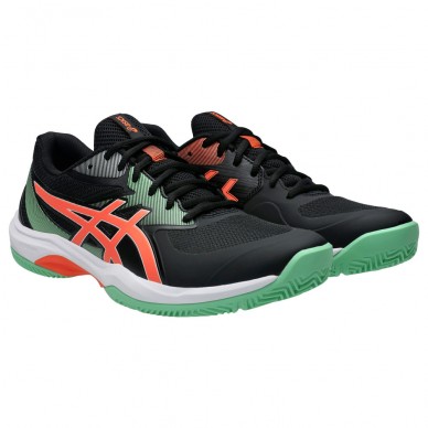 Asics Game FF Padel black vivid coral heren 2025