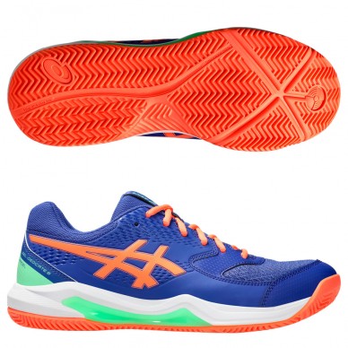 Asics Gel Dedicate 8 Padel dark cobalt vivid coral heren 2025