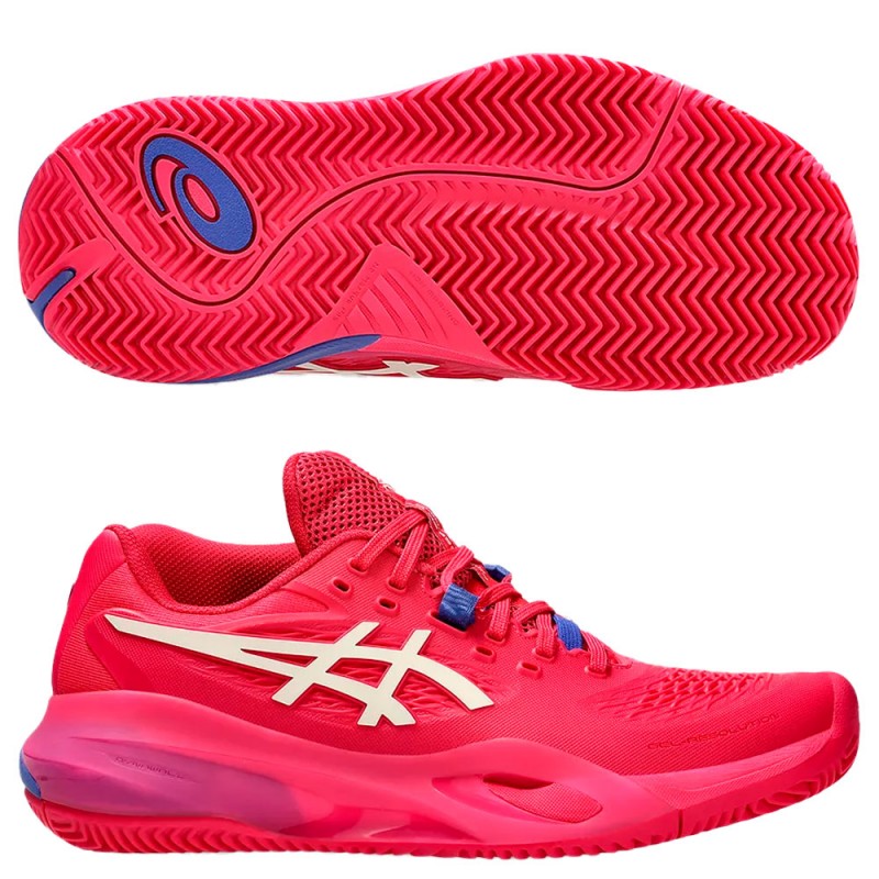 Asics Gel Resolution X Clay padelschoenen bright rose cream 2025