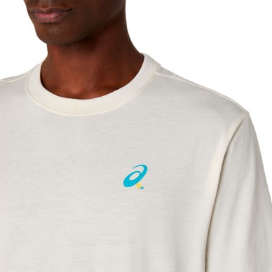 Asics Court Graphics SS Top crème t-shirt