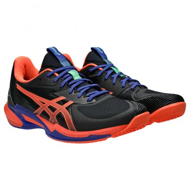 Asics Solution Speed FF3 Padel black vivid coral heren 2025