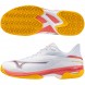 Mizuno Wave Exceed Court CC wit calypso koraal heren 2025
