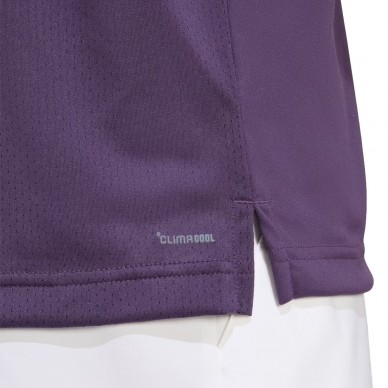 Adidas Club paarse wit logo T-shirt