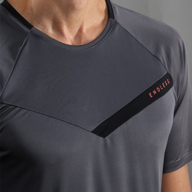 Endless Tracer titaniumgrijs t-shirt