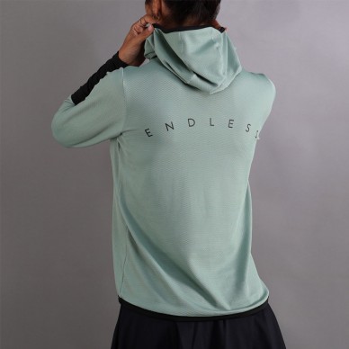 Endless Breath Line bosgroene hoodie