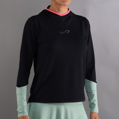 Endless Breath Line zwart groen hoodie