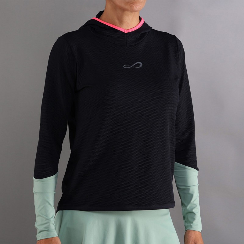 Endless Breath Line zwart groen hoodie