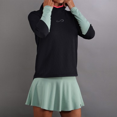 Endless Breath Line zwart groen hoodie