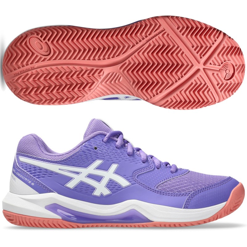 Asics Gel Dedicate 8 Padel amethyst white dames 2026