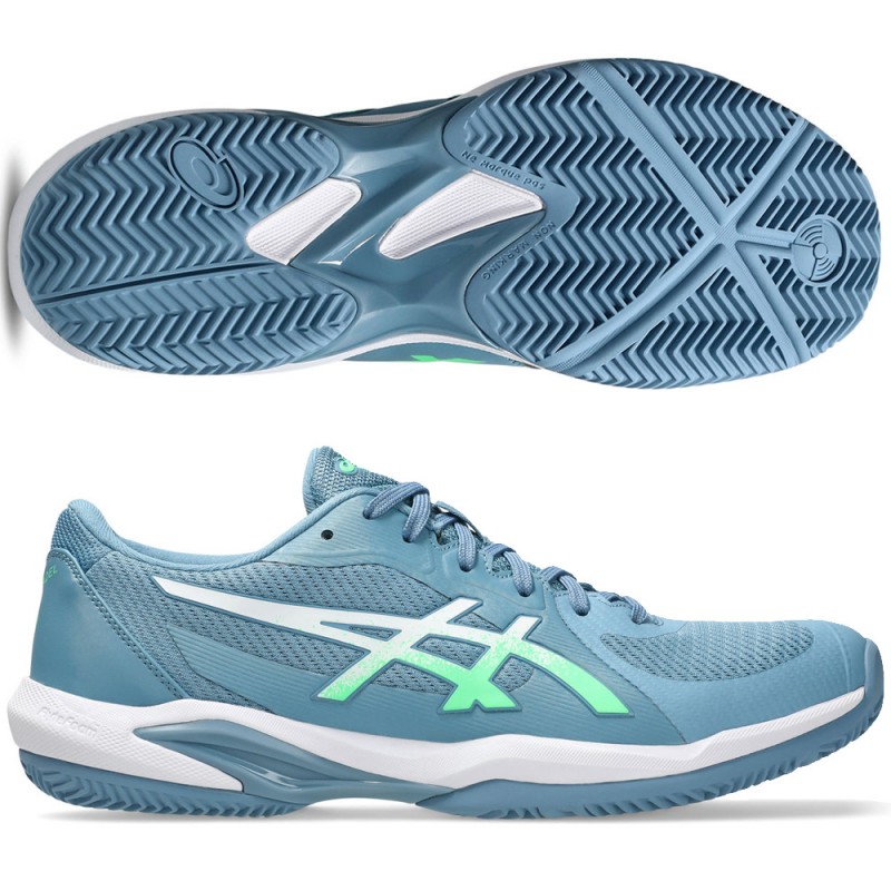 Asics Solution Swift FF 2 saba blue vital green heren 2026