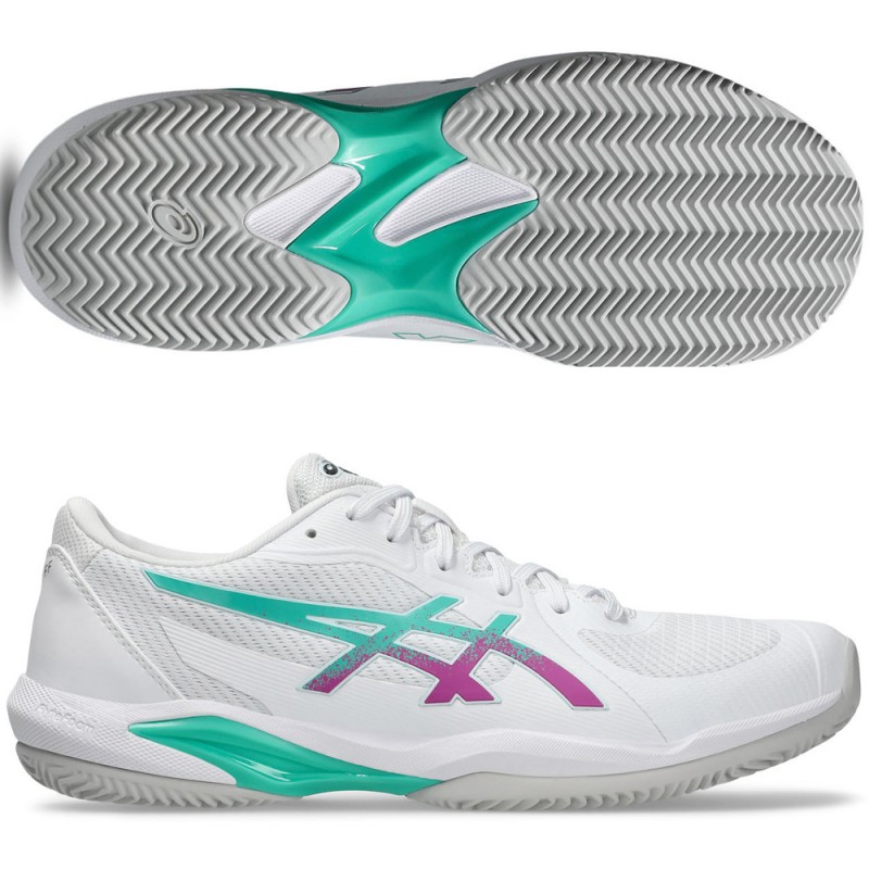 Asics Solution Swift FF 2 Clay white digital sakura heren 2026