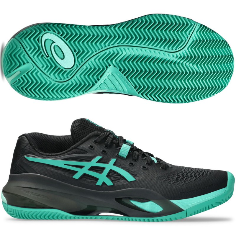 Asics Gel Resolution X Clay black aurora green heren 2026