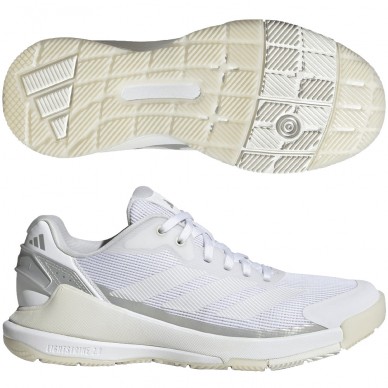 Adidas Crazyquick LS Padel W white dames 2026