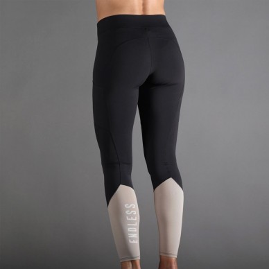 Endless Lift HW 7/8 zwarte delave leggings
