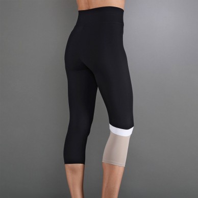 Endless Line Pocket HW 7/8 zwarte delave leggings