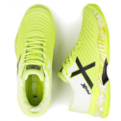 Munich PADX 62 Padel white yellow heren 2026