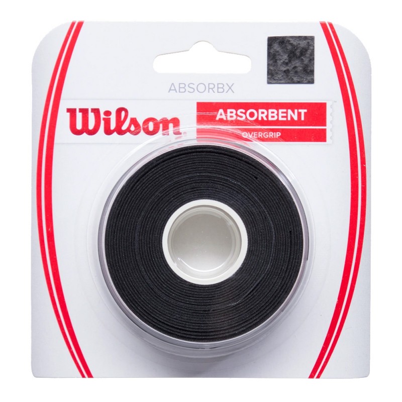 Overgrips Wilson Absorbx 3 Pack zwart