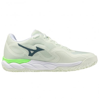 Mizuno Wave Enforce Court Padel phantom green white dames 2026