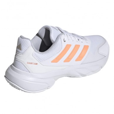 Adidas Padelschoenen Courtjam Control 3 W white beam orange 2026