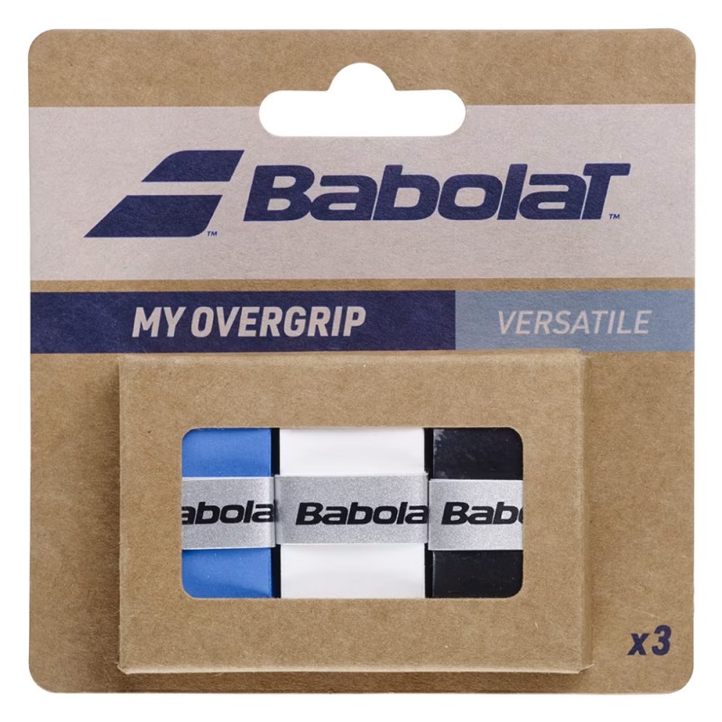 Overgrips Babolat My Overgrip x3 Zwart Blauw Wit