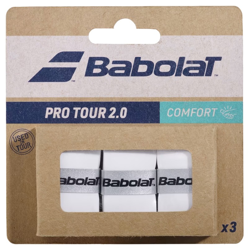Babolat overgrips Pro Tour 2.0 X3 wit