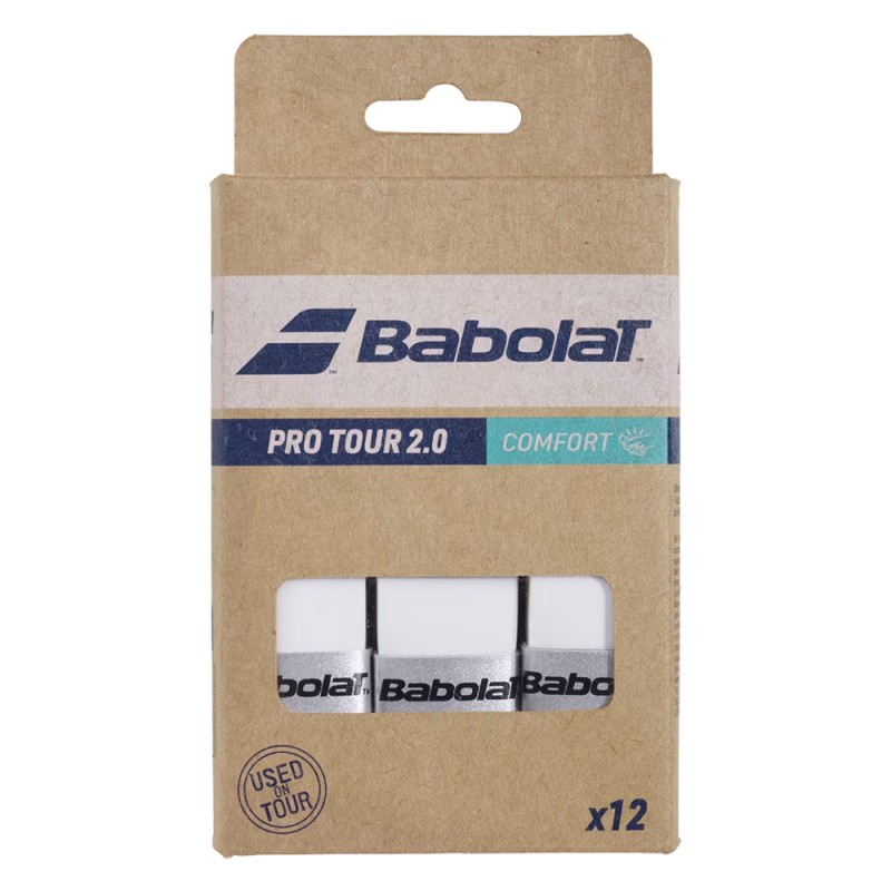 Overgrips Babolat Pro Tour 2.0 x 12 wit
