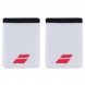 Wristbands Babolat Logo Jumbo Wit Rood