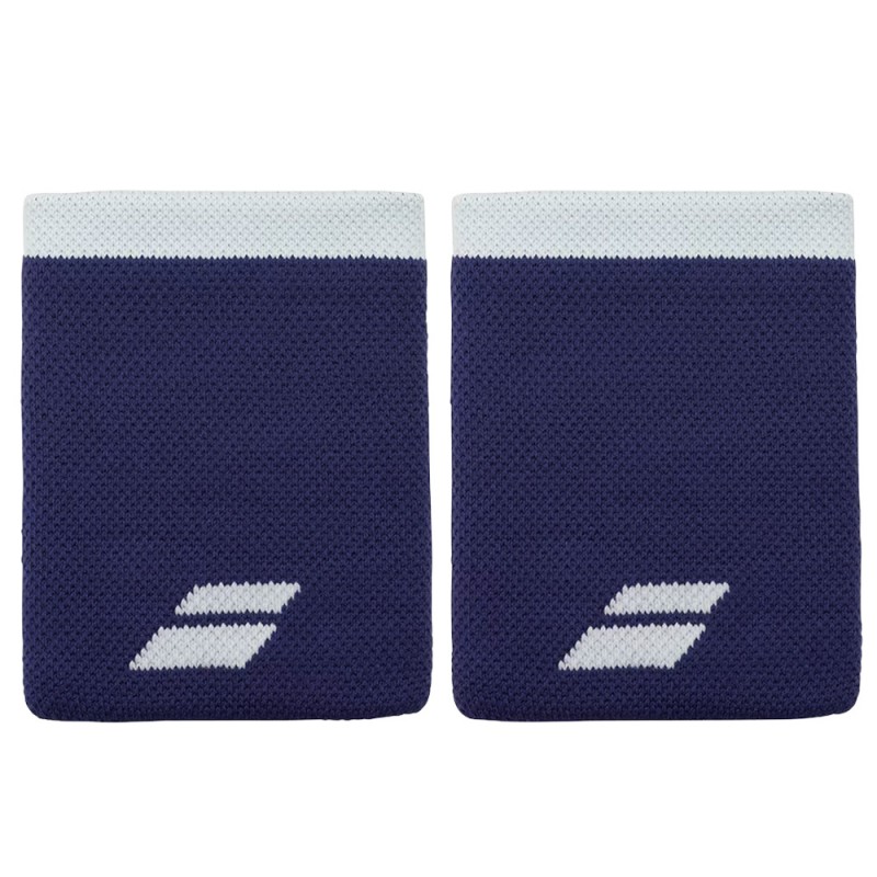 Babolat polsbandjes Logo Jumbo blauw wit