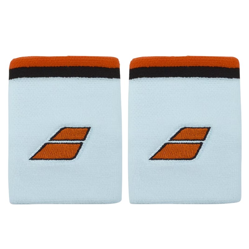 Babolat polsbandjes Terry Jumbo lichtblauw rood