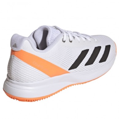 Adidas Courtflash Speed 2 white lucid orange heren 2026
