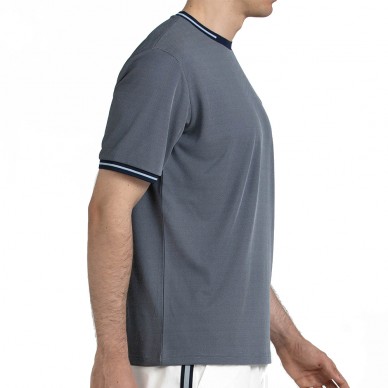 Bullpadel Torreme marineblauw bicolor T-shirt