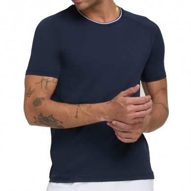 Wilson Team Seamless Crew T-shirt donkerblauw T-shirt