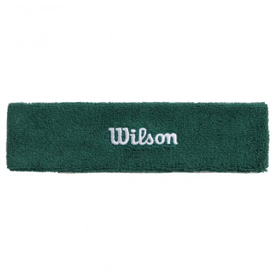 Hoofdband Wilson Terry groen logo wit