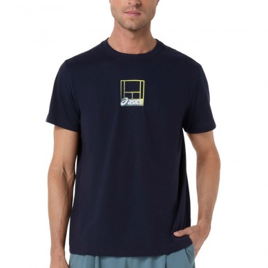 Asics Court Core Graphic TEE blauw T-shirt