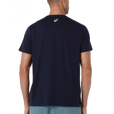 Asics Court Core Graphic TEE blauw T-shirt