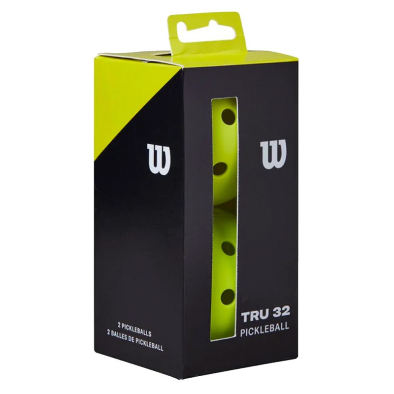 Wilson Pickleball Tru 32 2 Pack gele ballen