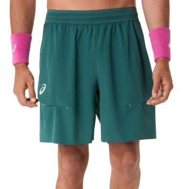 Asics Match Laser Cut 7IN donker groen short