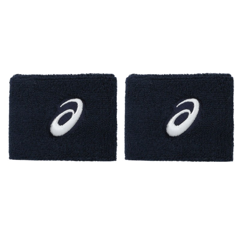 Asics polsbandjes kort 2-pack blauw